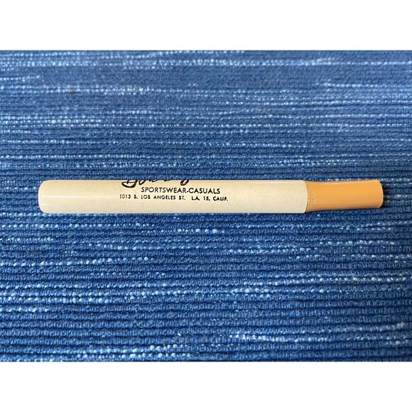 Vtg Advertising Novelty Pen Metal Pocket 3" Ladies Los Angeles CA 13B - Picture 2 of 3